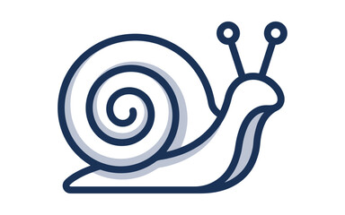 snail on a white background © Rendy