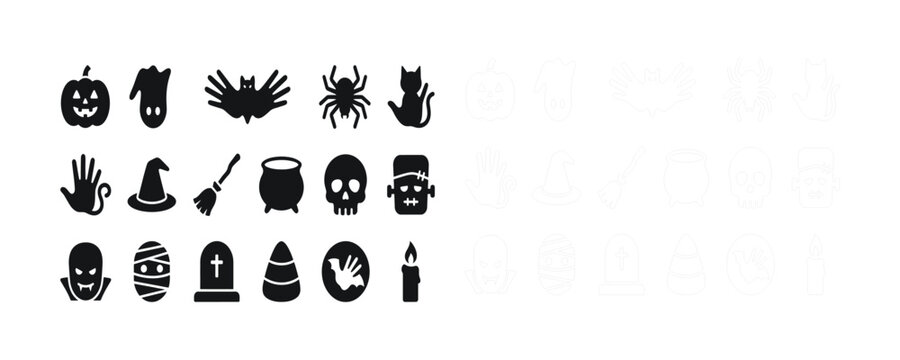 Black vampire mask icon, illustration, line art