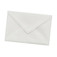 Simple closed white paper envelope isolated on a pure white background captured with soft studio lighting for professional business correspondence and personal mail delivery purposes © Mr. Sany