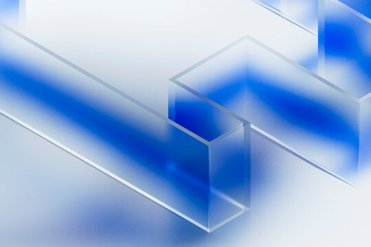 Transparent Corner Geometry Closeup