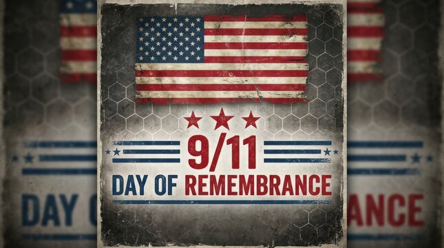 American flag on 9/11 Day of Remembrance