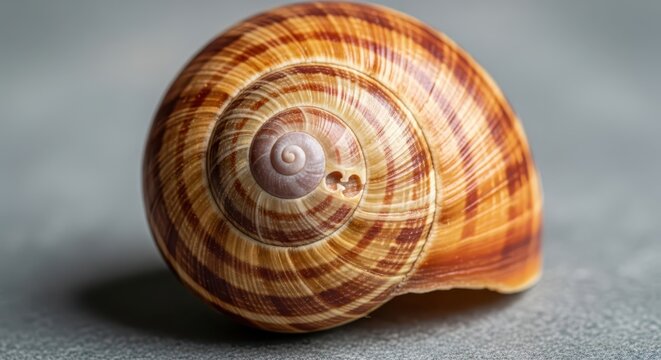 Detailed Snail Shell Spiral Pattern