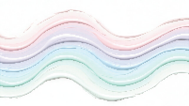 Wavy dotted line pattern abstract colorful design