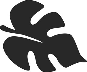 Monstera Leaf Silhouette Line Art © Pavlo Syvak