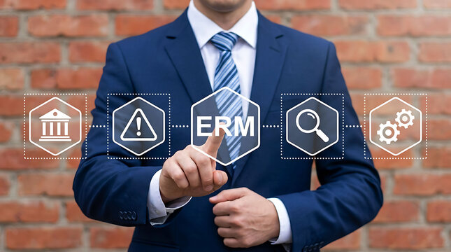 Enterprise Risk Management Interface Business Compliance Strategy Concept