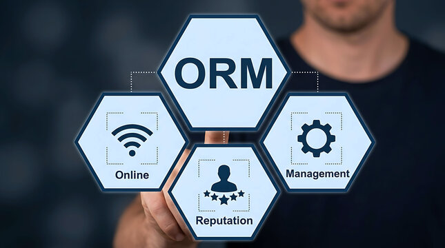Online Reputation Management ORM Business Strategy and Monitoring Concept