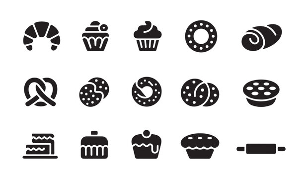 Sweet bakery collection of various delicious treats including pastries cookies and cakes.
