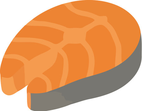 Stylish halibut sushi roll with gray rice on white background
