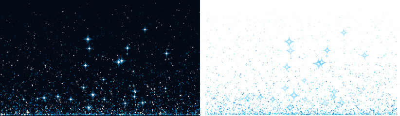 Fototapeta premium Glowing Cyan Starfield Flares Creating A Magical Abstract Light Background Effect