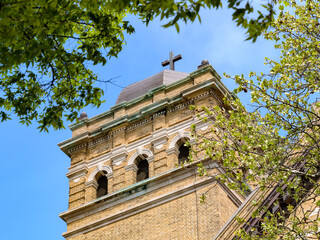 Bell Tower of St. Francis of Assisi-St. Blaise Catholic Church, Brooklyn, New York © Martin