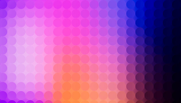 3D glass circle gradient pattern blends pink, violet, and navy
