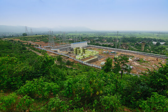 Purulia, West Bengal, India - 14.08.2017 : Purulia Pumped Storage Project, a 900 MW hydroelectric power plant.The Ajodhya Hills offered suitable terrain for construction of upper and lower reservoirs.
