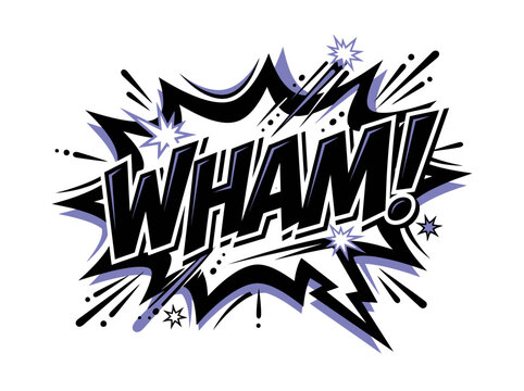 Wham! Comic Book Explosion Speech Bubble