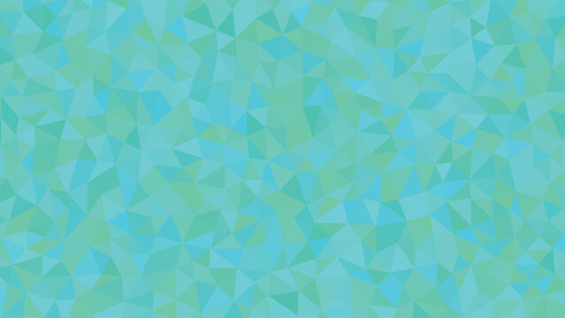Abstract geometric low poly pattern design. Turquoise and green polygonal background texture. Modern technical vector illustration motif.
