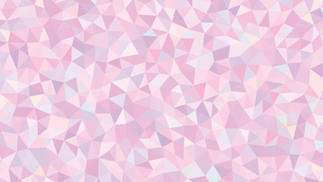 Seamless Pink Triangular Geometry Pattern, Holographic Iridescent Triangle Texture, Modern Abstract Low Poly Background in Soft Lilac Design