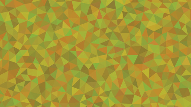 Geometric mosaic background, abstract polygon pattern, colorful low poly texture, gold green yellow design element