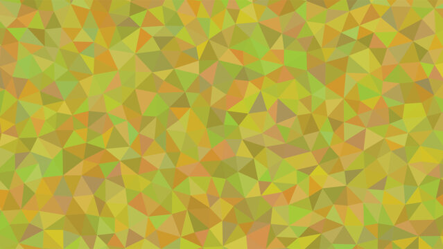 Geometric Mosaic Background, Yellow Green Polygonal Pattern, Abstract Vector Design, Colorful Texture