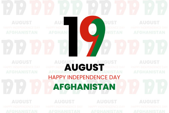 Happy Afghanistan Independence Day 19 August Patriotic Flag Background