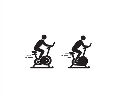 Stationary bicycle exercise equipment for fitness and workout at home  indoor cycling
