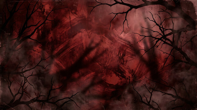 Zombie rising from grave in spooky moonlit graveyard with tombstones and bare trees