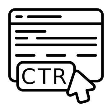 CTR Vector Icon