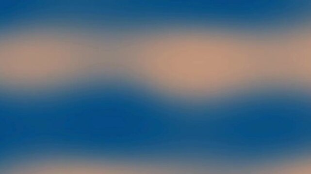 Abstract Blur Parked Shapes in Soft Peach and Blue Tones Moving Across Scene