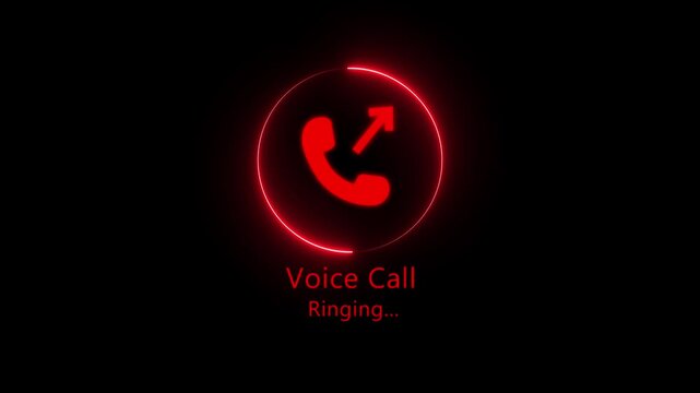 Incoming call icon animation Animation of Incoming Call Icon. call ringing icon animated. phone dial symbol. call, phone ring, communication, contact, customer support, mobile UI, 4k video.