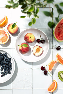 Fresh seasonal fruits arrangement