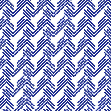 Chevron-style basket weave repeating pattern,  right-angled chevron, "L" shapes, overlapping diagonal orientation, dynamic zigzag or herringbone texture, lines interlock seamlessly, woven ribbons