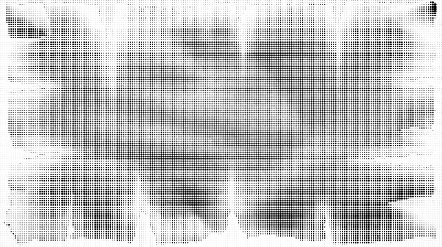 Halftone pattern of gray dots on white background texture