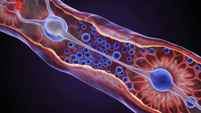 Choroid Plexus CGI Showing CSF Secretion Barrier Mechanism for Neuroscience Education