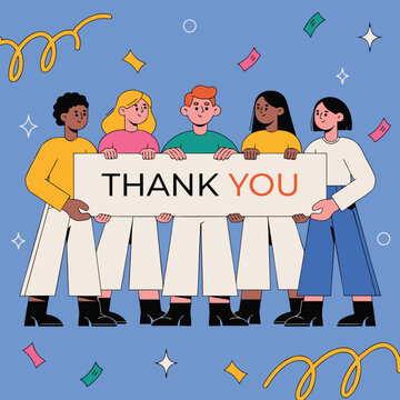 Thank You Typography Design | Hand Lettering Thank You Illustration | Appreciation Quote PNG