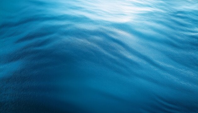 Light Blue Smooth Matte Water Surface Natural Background