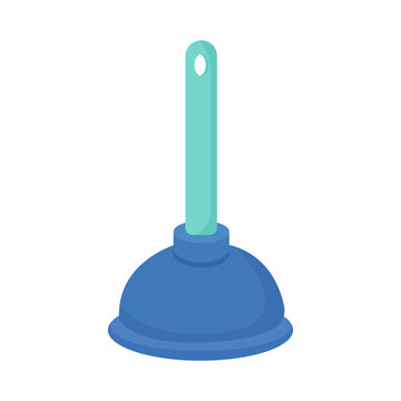 Toilet Plunger utensil.Vector