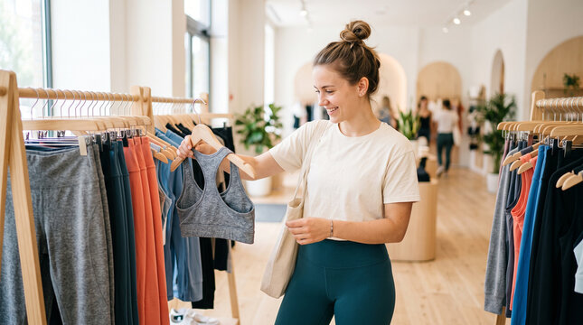 woman choosing clothes