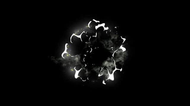 4k blast puff dust smoke fire explosion animation fx, alpha matte jet shockwave realistic flash comic cartoon loop vfx stream chroma key black screen background pack frame by frame pro res