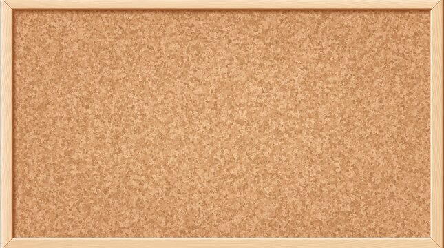 Cork Board Isolated on White Background