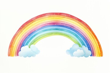 Naklejka premium Rainbow rainbow nature sky.
