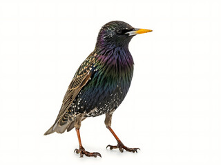 Fototapeta premium Starling bird isolated on white background