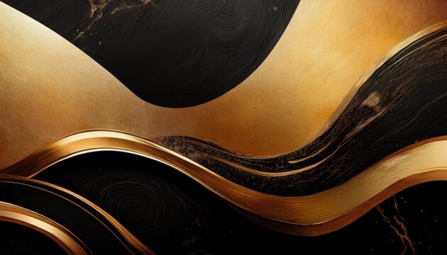Modern Abstract K Grainy Background With Luxury Gold Bronze And Black Aesthetic Textures