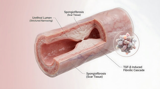 Transparent Human Urethra with Urethral Stricture Fibrosis and Transforming Growth Factor Beta Cytokine
