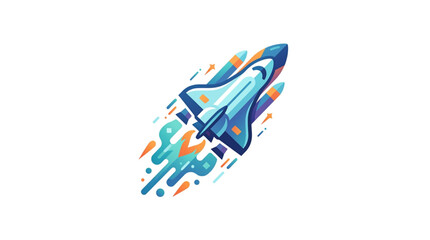 Space Shuttle Launching into Outer Space. © dip