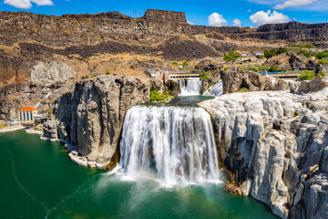 Fototapeta premium Shoshone Falls Close Up View Twin Falls Idaho