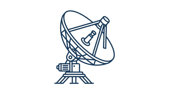 Satellite Dish Antenna for Communication and Broadcasting.