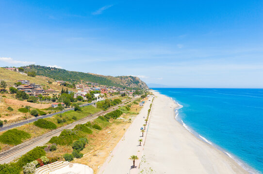 Seafront Of Ferruzzano a city in Calabria near the coast of ionian sea