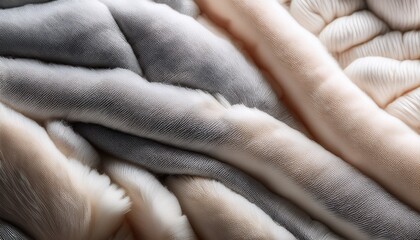 Fototapeta premium Soft Cotton Wool Background Close Up