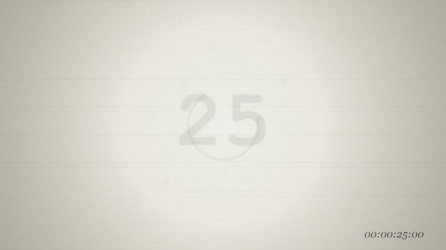 Countdown clock with changing numbers on a textured grey background