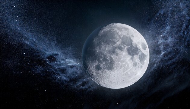 Abstract Space Moon Background Close Up Macro Background Moon
