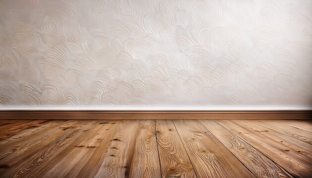 Weisse Wand Mit Holzboden Eiche Mit Astlochern