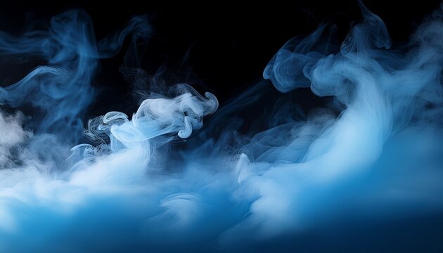 Realistic Sky Blue Smoke Isolated On Transparent Background High Quality Fog And Mist Effect For Photo Manipulation Overlays Posters Cinematic Design And Digital Artwork